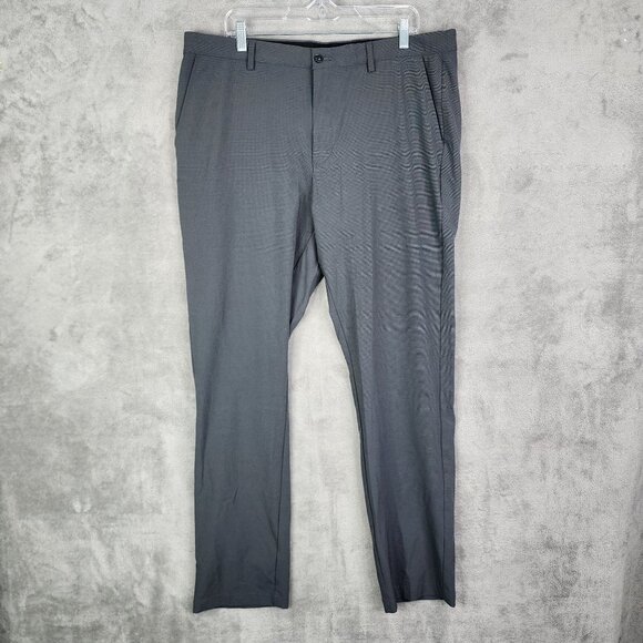 Mens Gray Greg Norman Dress Pants Slim Fit Stretch Hi Rise Size 38x34 - Picture 2 of 12